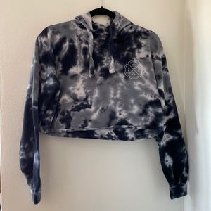 Sand cloud cropped hoodie